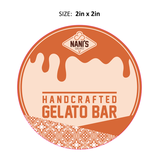 Nani's Gelato Bar Sticker (Pack Of 100)