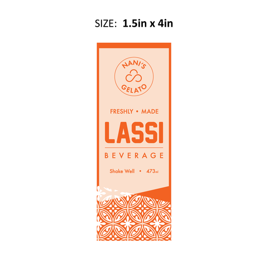 Nani's Lassi Sticker (Pack Of 100)