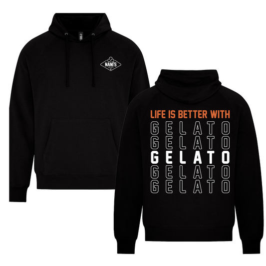 Nanis - Life Is Better - French Terry Hoodie - Black